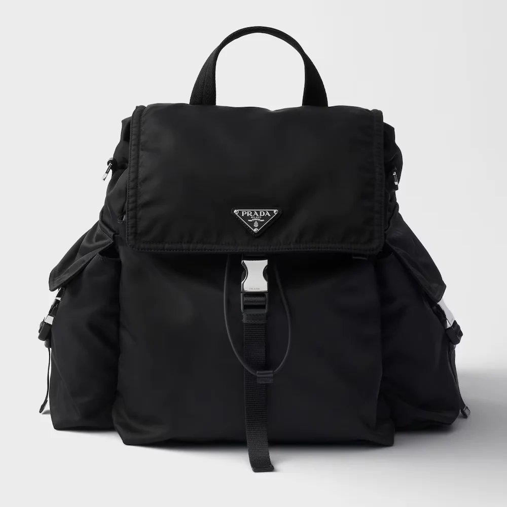 Prada Explore Re-Nylon and leather backpack