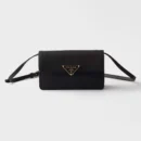 Prada Women Saffiano Leather Mini-bag-Black