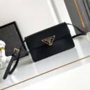 Prada Women Saffiano Leather Mini-bag-Black