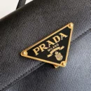 Prada Women Saffiano Leather Mini-bag-Black