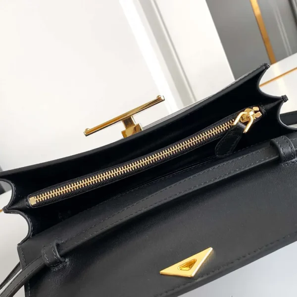 Prada Women Saffiano Leather Mini-bag-Black - Image 6