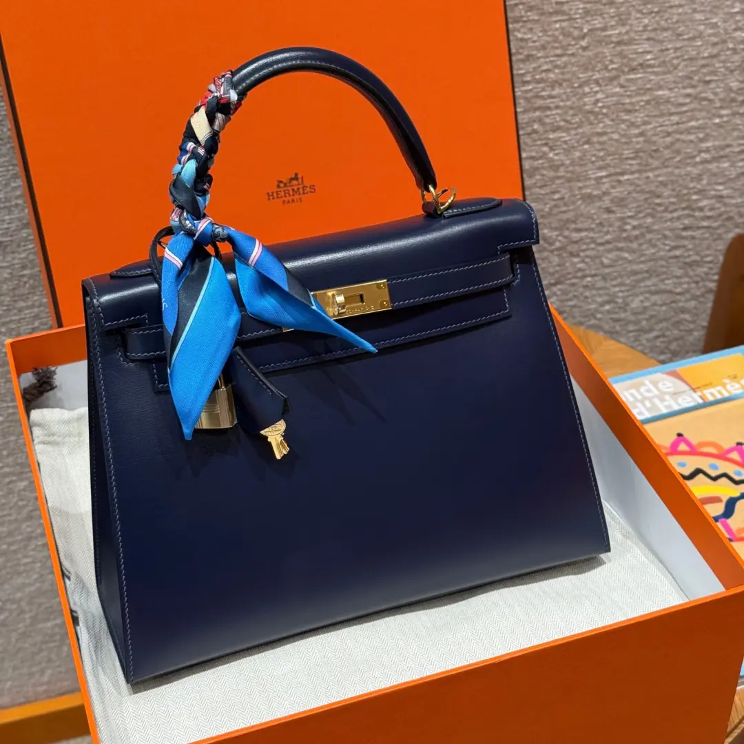 Hermes Kelly - 73/Blue Saphir