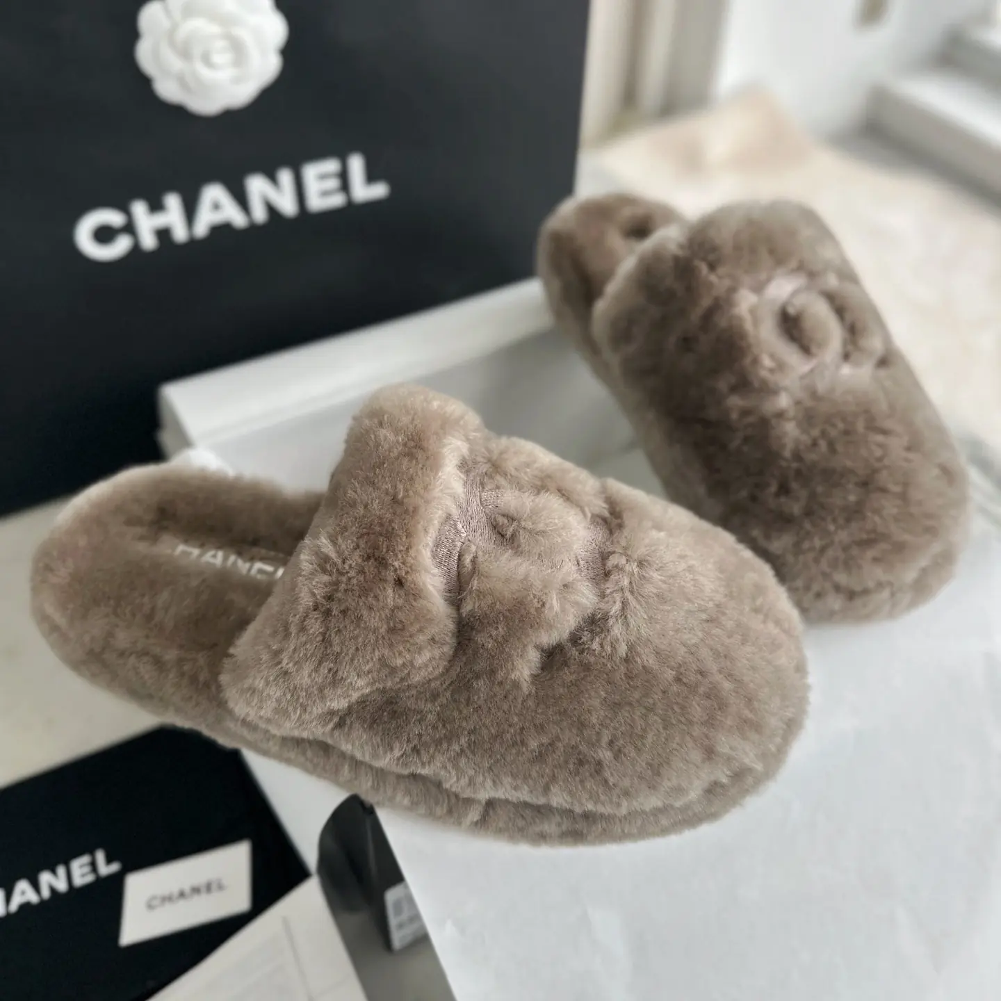 Chanel Wool Slippers