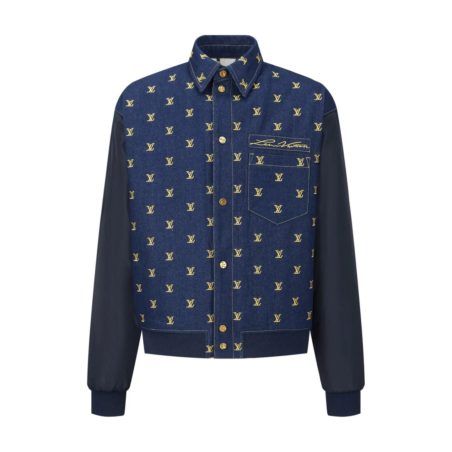 LOUIS VUITTON Embroidered Denim Jacket